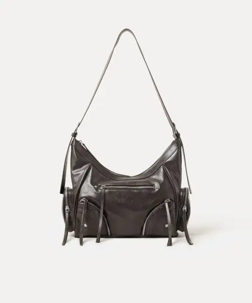 [MIXXO] Zipper Stud Medium Shoulder Bag / 지퍼 스터드 미디움 숄더백 RE BGG33SS_MIABGG717C