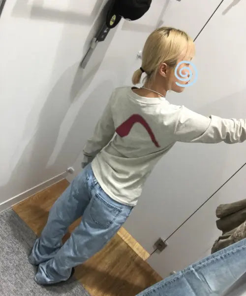 [ZEROSI] ZRS Spray Logo Long Sleeve (Oatmeal) / ZRS 스프레이 로고 롱슬리브 (오트밀)