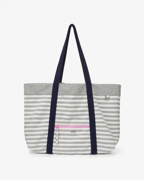 [AEAE] STRIPE BIG TOTE BAG [GREY]