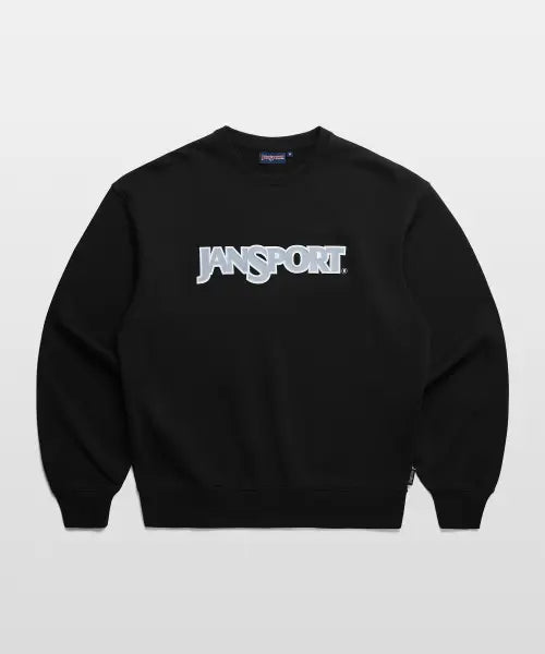 [JANSPORT] Basic Logo Sweatshirt BLACK / 베이직 로고 스웨트 셔츠 BLACK