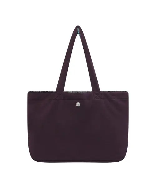 [BAUF] Reversible Check Shoulder Bag [Purple] / 체크 리버시블 숄더백 [퍼플]