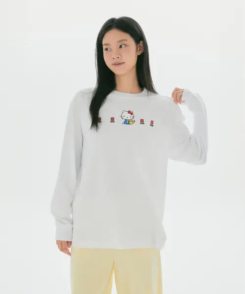 [SPAO] [Hello Kitty] Long Sleeve T-Shirt(Mix)_SPLAG49U03 / [헬로키티] 긴팔티(Mix)_SPLAG49U03