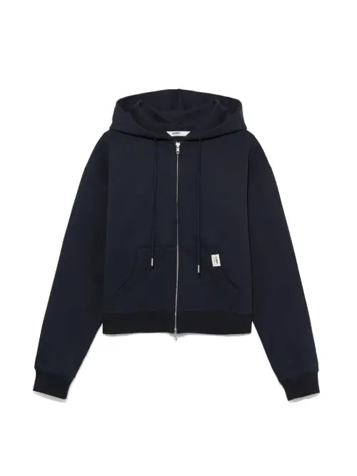 [GLOWNY] G STANDARD ZIP-UP HOODIE (NAVY)