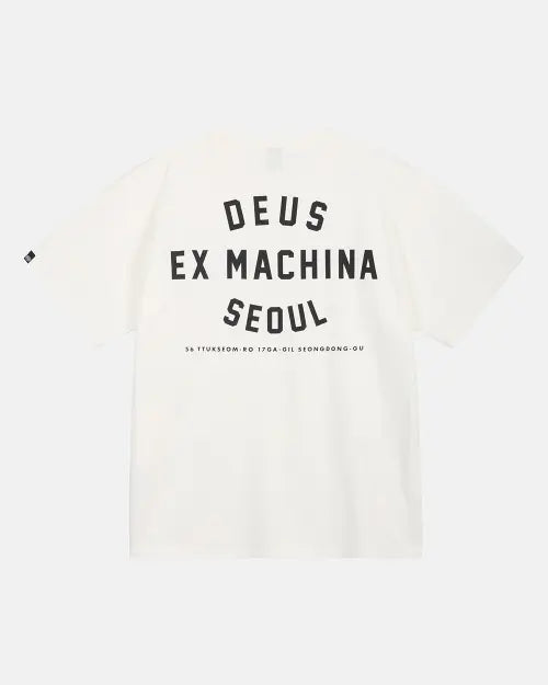 [DEUS EX MACHINA] Seoul College Address Tee - White / Seoul College Address Tee_White