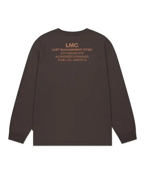 [LMC] AUTHORIZED STANDARD LONG SLV TEE brown