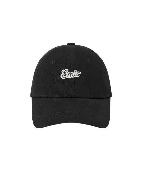 [EMIS] SMALL LINE PATCH BALL CAP-BLACK