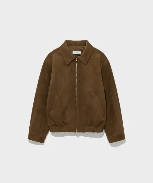 [LOW CLASSIC] ARTIFICIAL SUEDE ZIP-UP BLOUSON_CAMEL [LC263JP02CA]