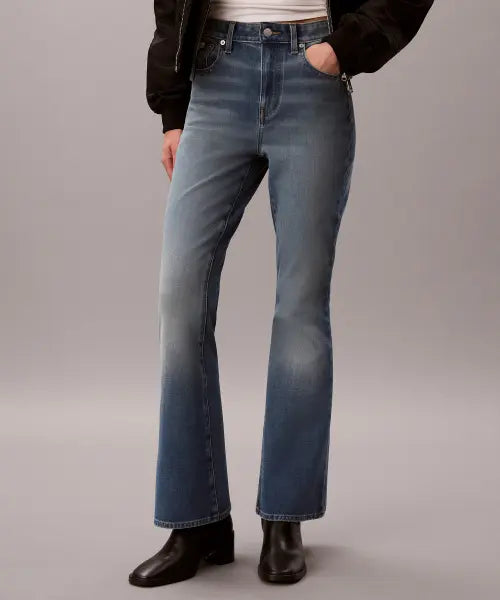 [CALVIN KLEIN JEANS] Womens High-Rise Flare 37.5 Denim 47H761G 47B / 여성 하이라이즈 플레어 37.5 데님 47H761G 47B
