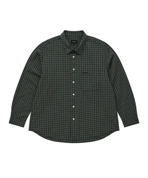 [COVERNAT] CHECKED SHIRT / 체크 셔츠 네이비