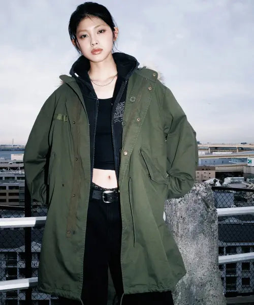 [NOMANUAL] M-65 ARCTIC PARKA JACKET - WASHED KHAKI