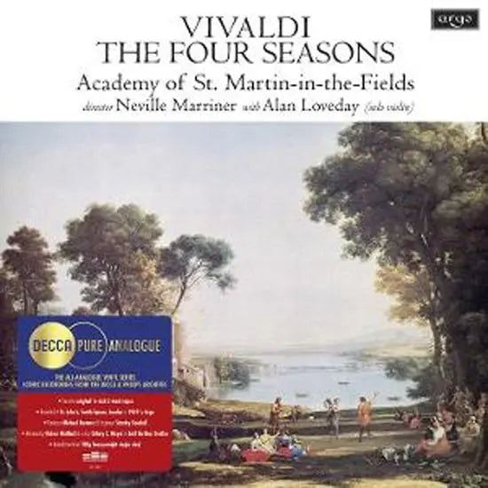 [K-Pop] Vivaldi: The Four Seasons - Neville Marriner / THE FOUR SEASONS/ ACADEMY OF ST MARTIN IN THE FIELDS [비발디: 사계 - 네빌 매리너] [PURE ANALOGUE LP]