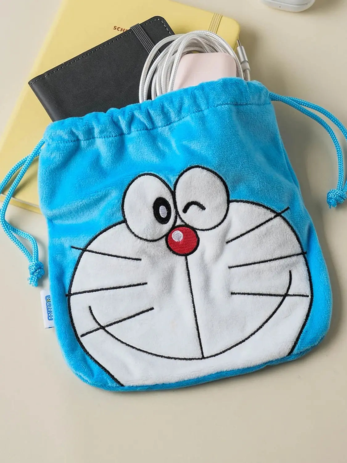 [DAISO] Doraemon String Pouch Face / 도라에몽 스트링 파우치 얼굴