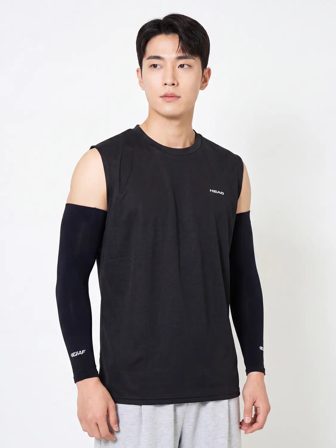 [DAISO] Lecaf Wrist Style Arm Sleeves - Black / [UV 최대 99% 차단] 르까프 손목형 팔 토시 블랙
