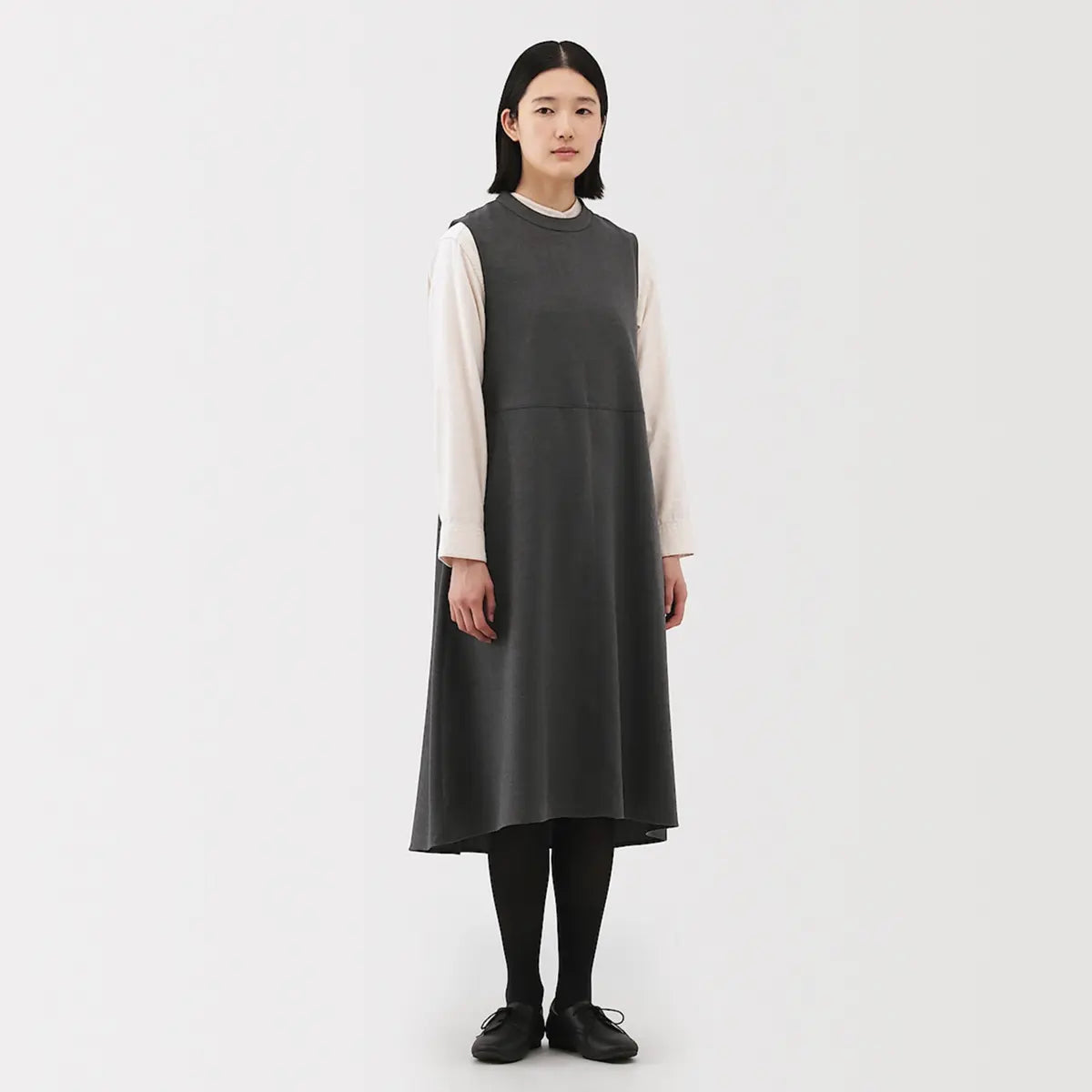 [MUJI] Fleece Jumper Skirt / 기모 점퍼 스커트