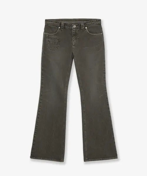 [AEAE] VINTAGE BOOTCUT DENIM PANTS [KHAKI]