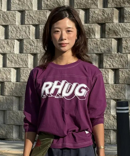 [UNIVERSE GARMENT] RHUG Graphic Long Sleeve T Shirt_PURPLE / RHUG 그래픽 긴팔 티셔츠_PURPLE