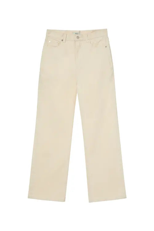 [DEINET] STRAIGHT DENIM PANTS IN OATMEAL