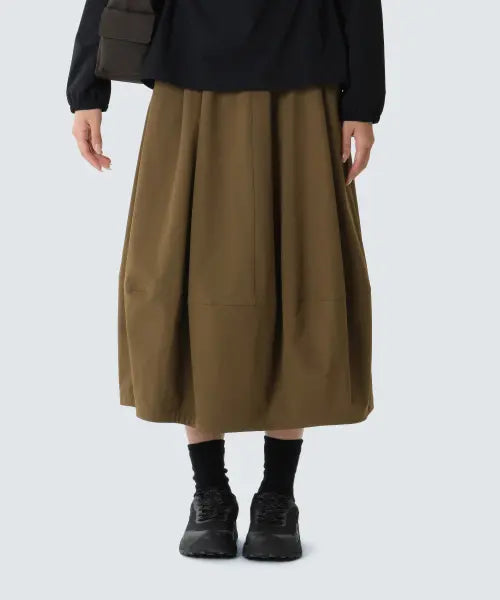 [SNOWPEAK APPAREL] Rago Skirts (S26FWTSK33) Yellow Khaki / 라고 스커트 (S26FWTSK33) Yellow Khaki
