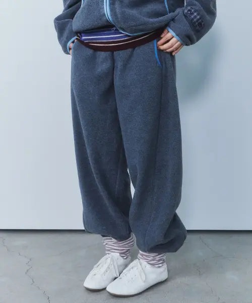 [CGP] Fleece Curved Pants - Charcoal / 플리스 커브드 팬츠-차콜
