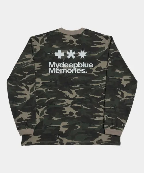 [MY DEEP BLUE MEMORIES] MM SYMBOL LOGO CAMO LONG SLEEVE #3