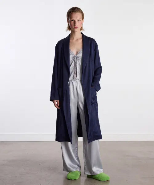 [ATEMPO] CLASSIC LONG ROBE / INK NAVY