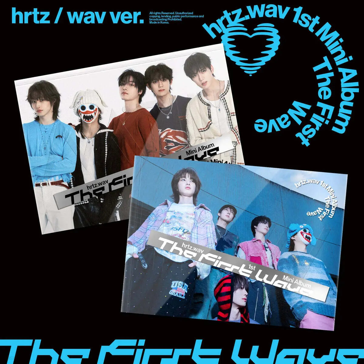 [hrtz.wav (Hats Wave)] hrtz.wav 1st Mini Album: The First Wave (Set of 2 Versions) / hrtz.wav (하츠웨이브) - 미니앨범 1집 : The First Wave [2종 SET]