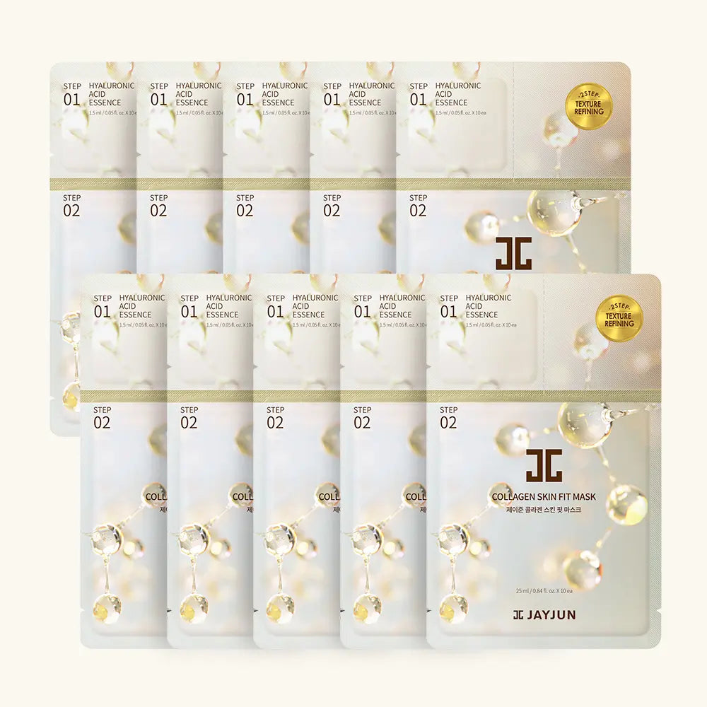 [JAYJUN] Jayjun Collagen Skin Fit Firming Mask Pack (10 sheets) / [영양탄력] 제이준 콜라겐 스킨 핏 탄력 강화 마스크팩 10매