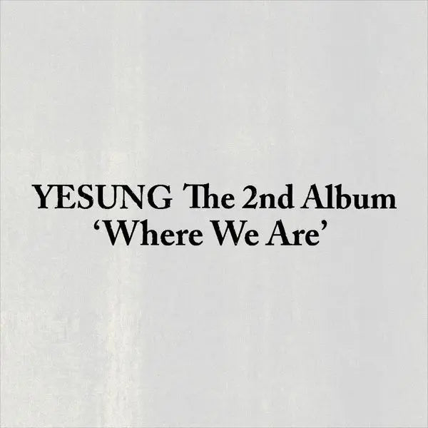[YESUNG] [Ktown4u Special Gift] [3CD SET] YESUNG - 2nd Album [Where We Are] (Photobook + SMini + QR Ver.)