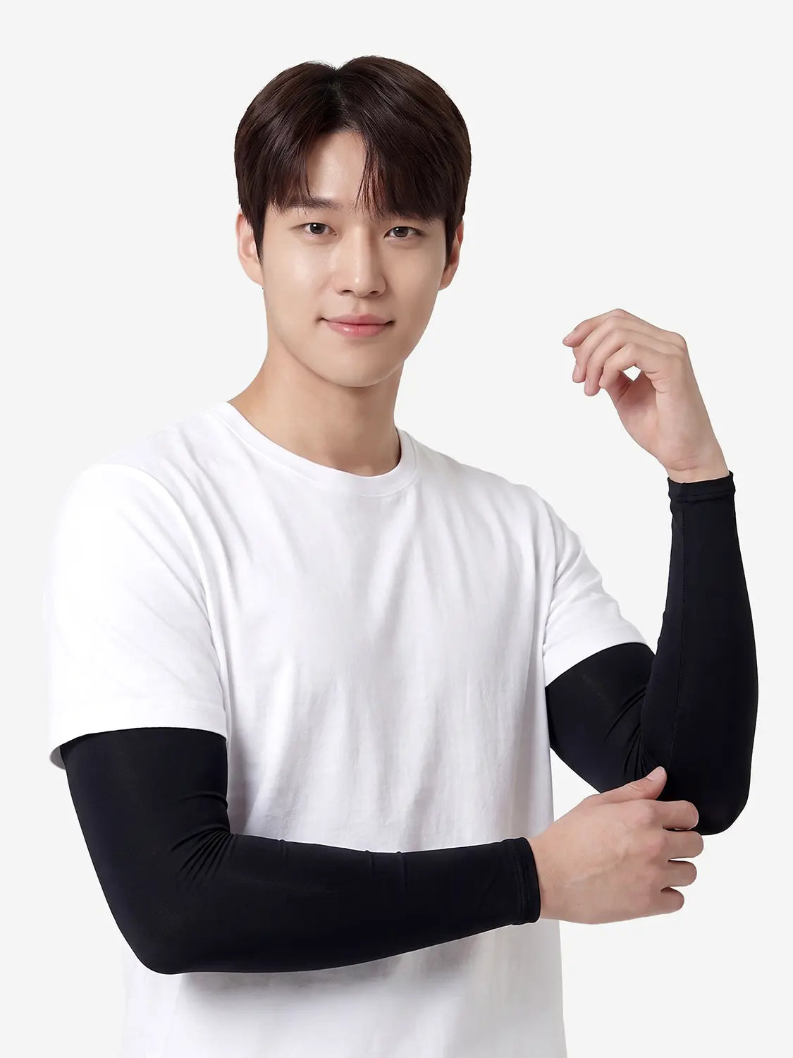 [DAISO] Women's UV Protection Arm Sleeves - Black / [UV 최대 99% 차단] 자외선 차단 토시 여성 블랙