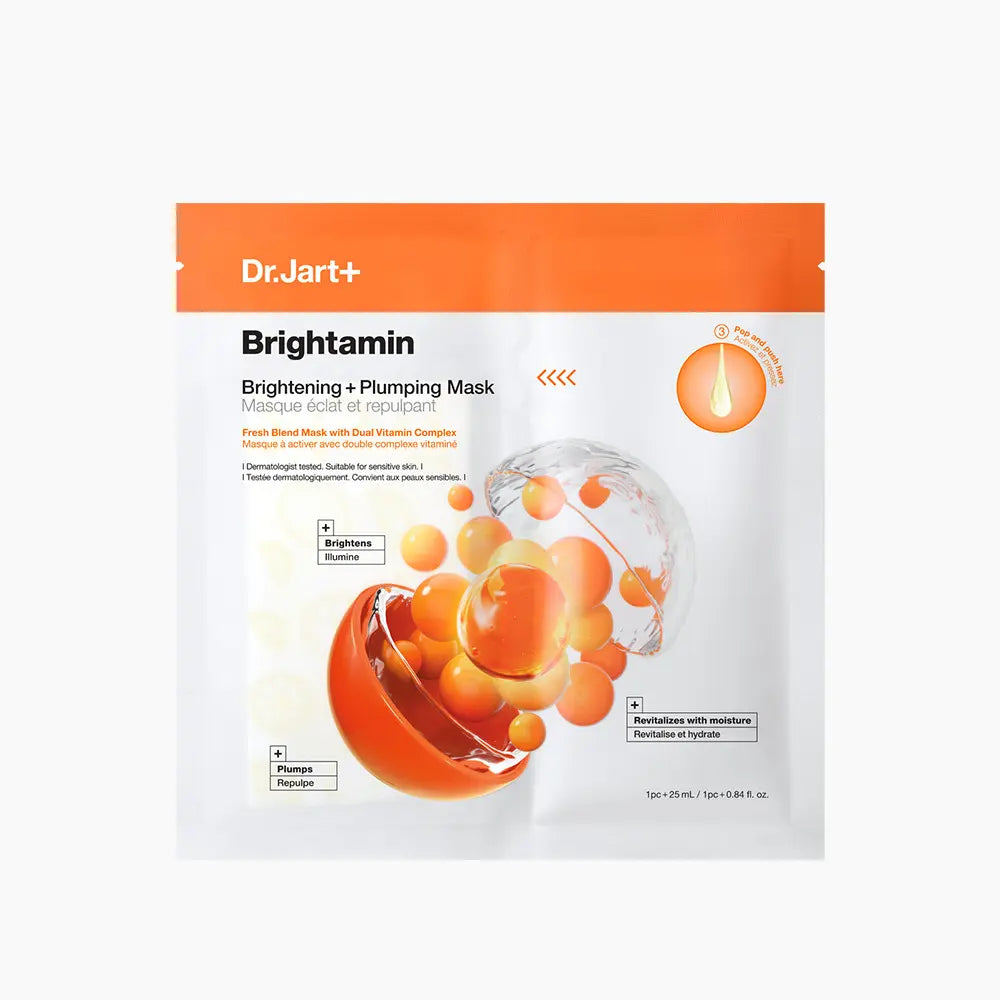 [Dr.Jart+] Dr. Jart+ Brightening Plumping Mask (1 Sheet) / 닥터자르트 브라이타민 브라이트닝 플럼핑 마스크 1매