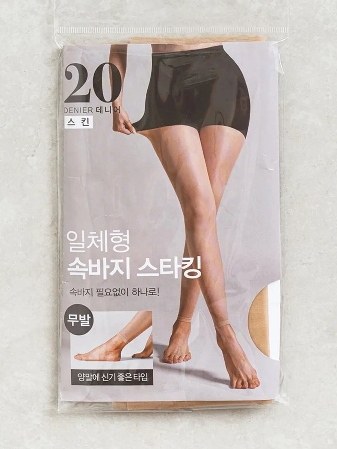 [DAISO] 20D Skin Footless Pantyhose / 속바지 무발 팬티 스타킹 스킨 20D