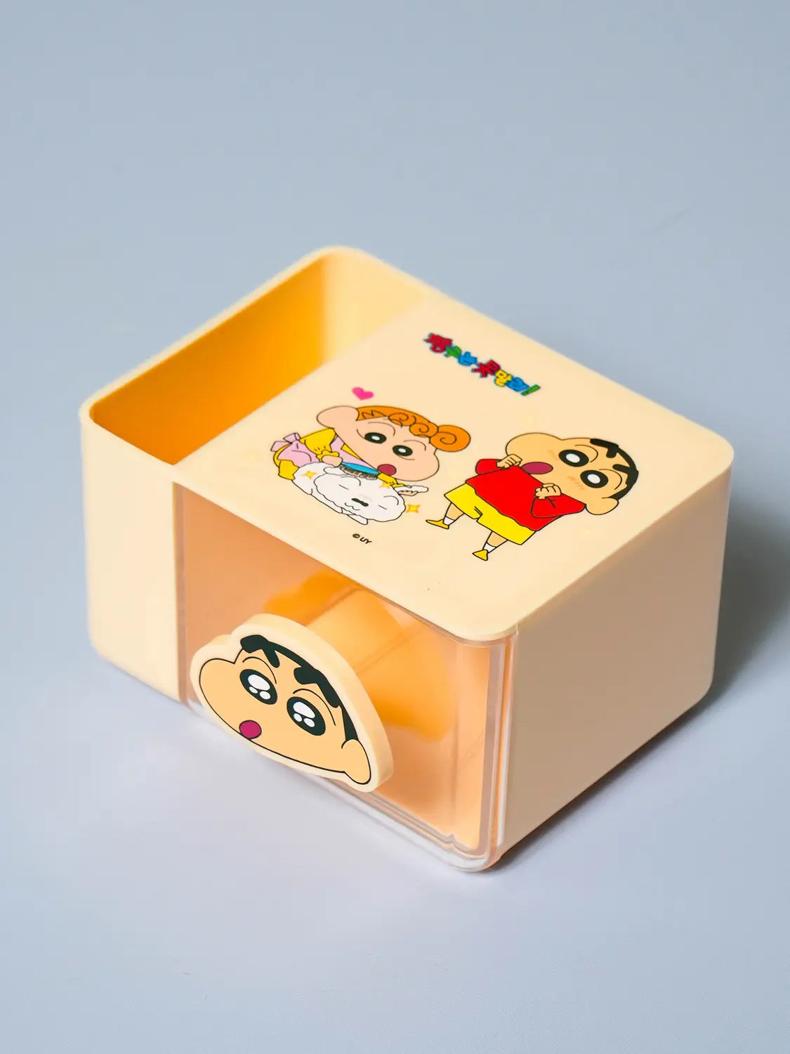 [DAISO] Crayon Shin-chan Large Drawer Organizer / 짱구 대형 손잡이 펜꽂이 겸용 서랍장