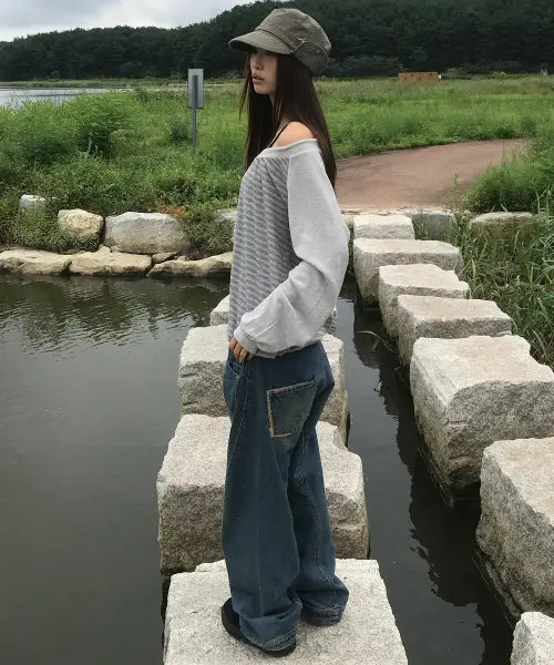 [AEAE] POCKET PATCHWORK ENGINEERED PANTS [LIGHT BLUE]