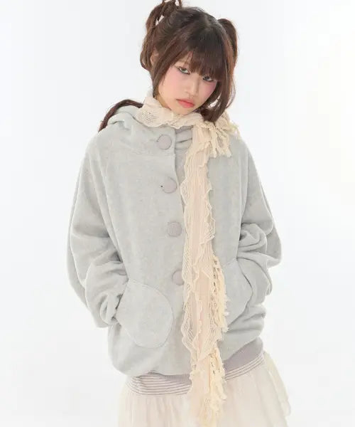 [EXPIRED GIRL] Fleece Cloud Jacket Oatmeal / [2nd] Fleece Cloud Jacket Oatmeal