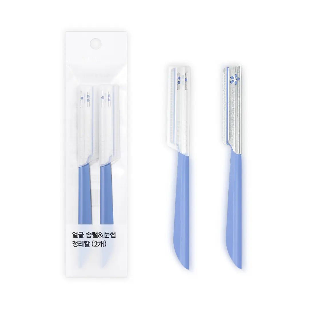 [Oliveyoung] Olive Young Facial Hair & Eyebrow Razor 2 pcs / 올리브영 얼굴솜털&눈썹정리칼 2개