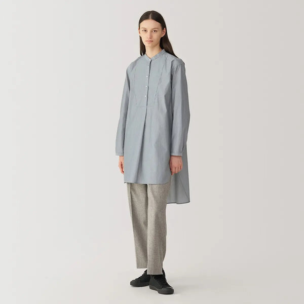 [MUJI] Silk Blend Long Shirt / 실크 혼방 롱 셔츠