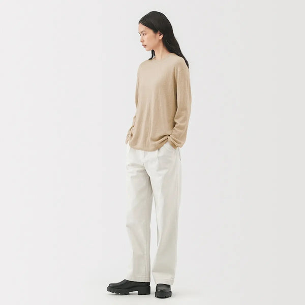[MUJI] Undyed Cashmere Crewneck Sweater / 논 염색 캐시미어 크루넥 스웨터