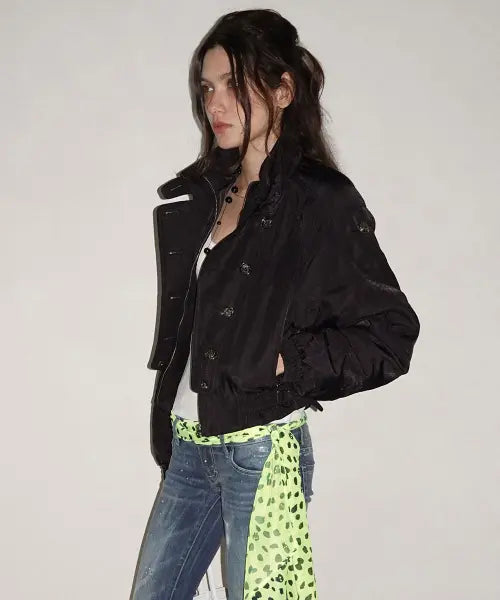 [SCULPTOR] Napoleon Bomber Jacket Black