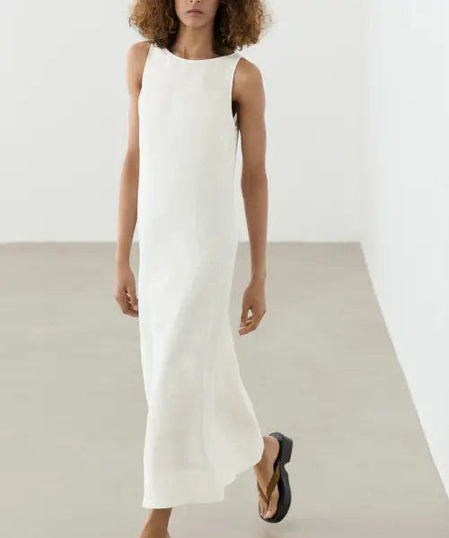 [MASSIMO DUTTI] 100% Linen Halterneck Dress / 100% 린넨 홀터넥 원피스