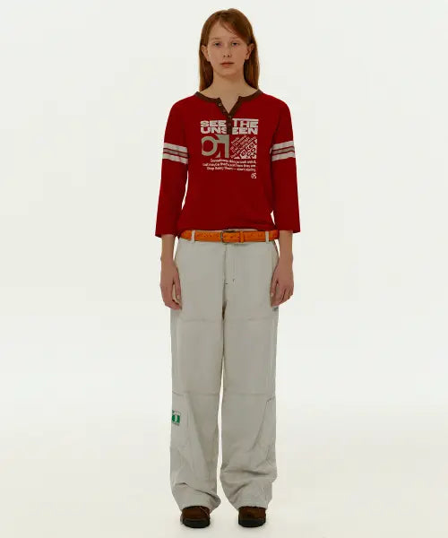 [TEKET] Focus Cotton Stitch Pants Ivory