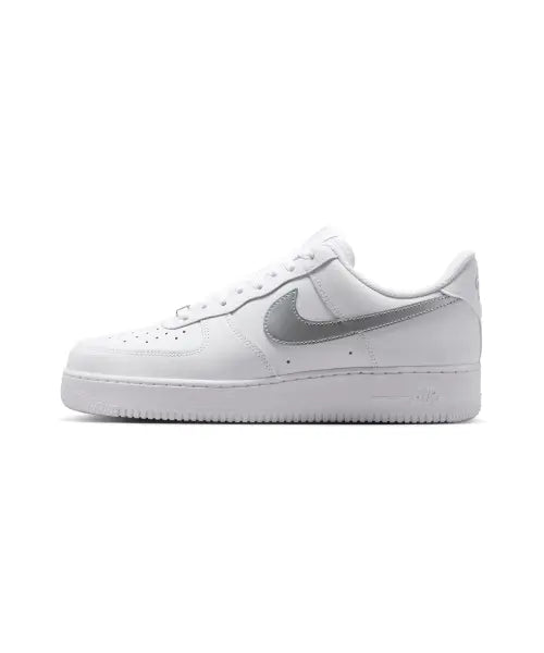 [NIKE] AIR FORCE 1 07 LOW ESS - WHITE/MTLC SILVER / 에어 포스 1 07 M - 화이트:메탈릭 실버 / FJ4146-134