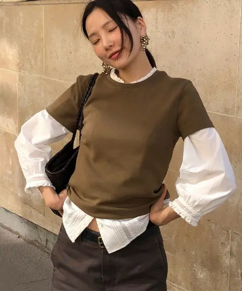 [HOWUS] MARGARET PINTUCK BLOUSE (OFF WHITE)