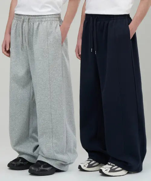 [UNTAPPED STUDIO] 340G Side Line Wide Sweat Training Pants 3 Colors / 340G 사이드라인 와이드 스웨트 트레이닝 팬츠 3Color