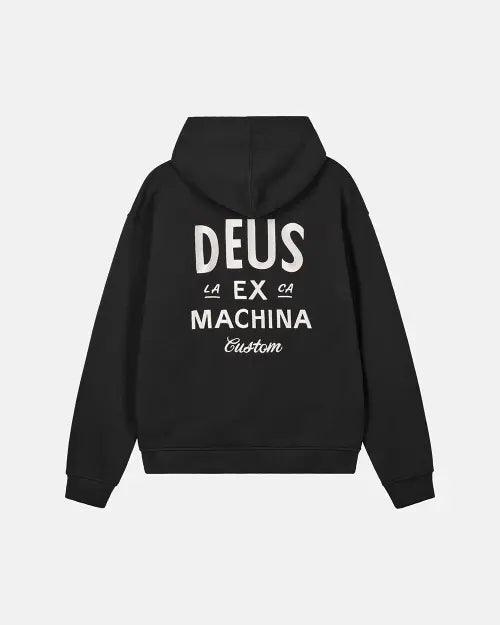 [DEUS EX MACHINA] Custom Zip Hoodie - Black / Custom Zip Hoodie_Black