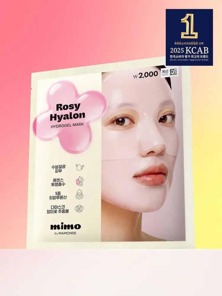 [Mimo By Mamonde] Mimo by Mamonde Rosy Hyaluron Hydrogel Mask 1 Sheet / [수분윤기]미모 바이 마몽드 로지히알론 하이드로겔 마스크 1매입