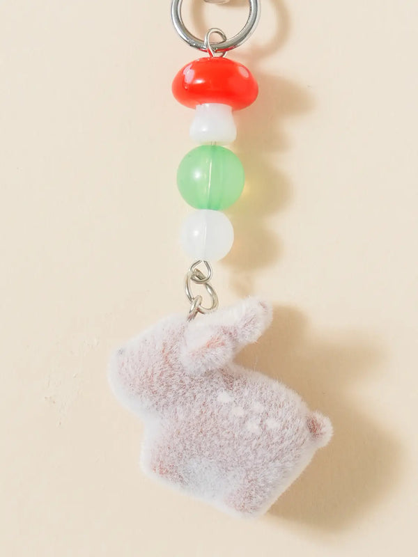 [DAISO] Traditional Charm Flocking Keychain Deer / 전통의멋 후로킹 키링 사슴