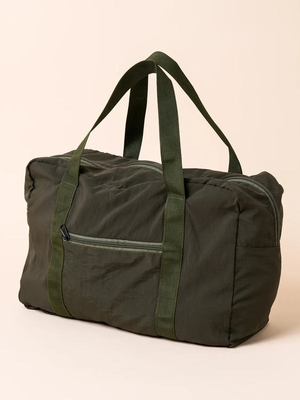 [DAISO] Duffle Bag - Khaki / 가을이왔어요 더플백 카키