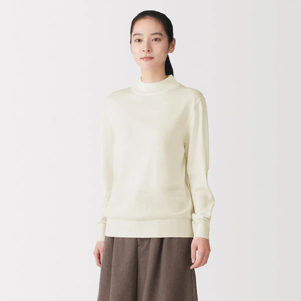 [MUJI] Washable Wool High Gauge High Neck Sweater / 워셔블 울 하이 게이지 하이넥 스웨터