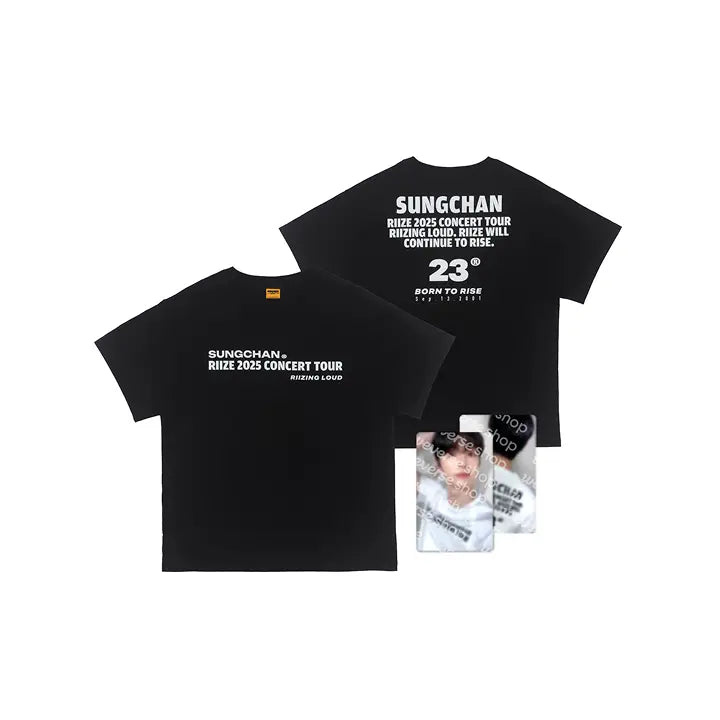 [RIIZE] T-SHIRT SET (BLACK)