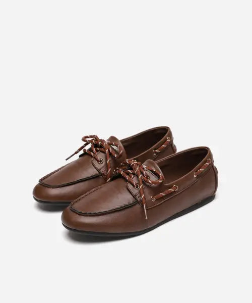 [MAC MOC] Boneta Shoelace Boat Loafers_4colors / Boneta 보네타 슈레이스 보트 로퍼_4colors